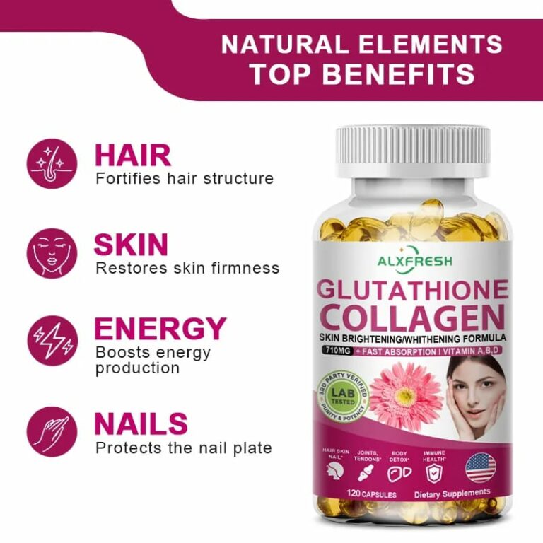 Glutathione Collagen Capsules Gallery Image - AFRO-WHITE