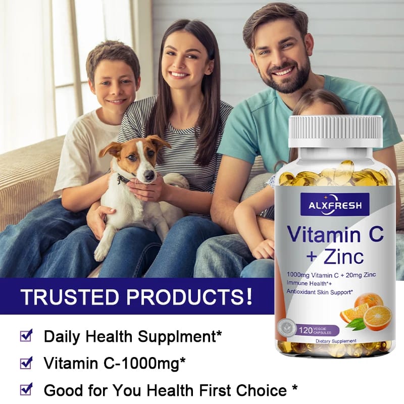 Vitamin C Zinc Capsules Gallery Image - AFRO-WHITE