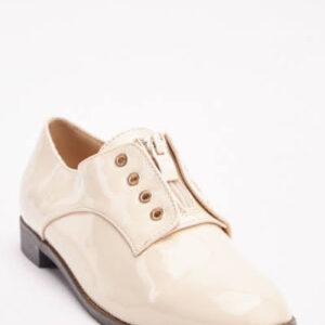 Zip Up PVC Oxford Shoes