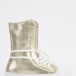 High Top Metallic Trainers
