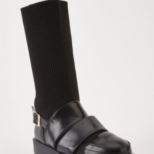 Sock Overlay Cut Out Sandals