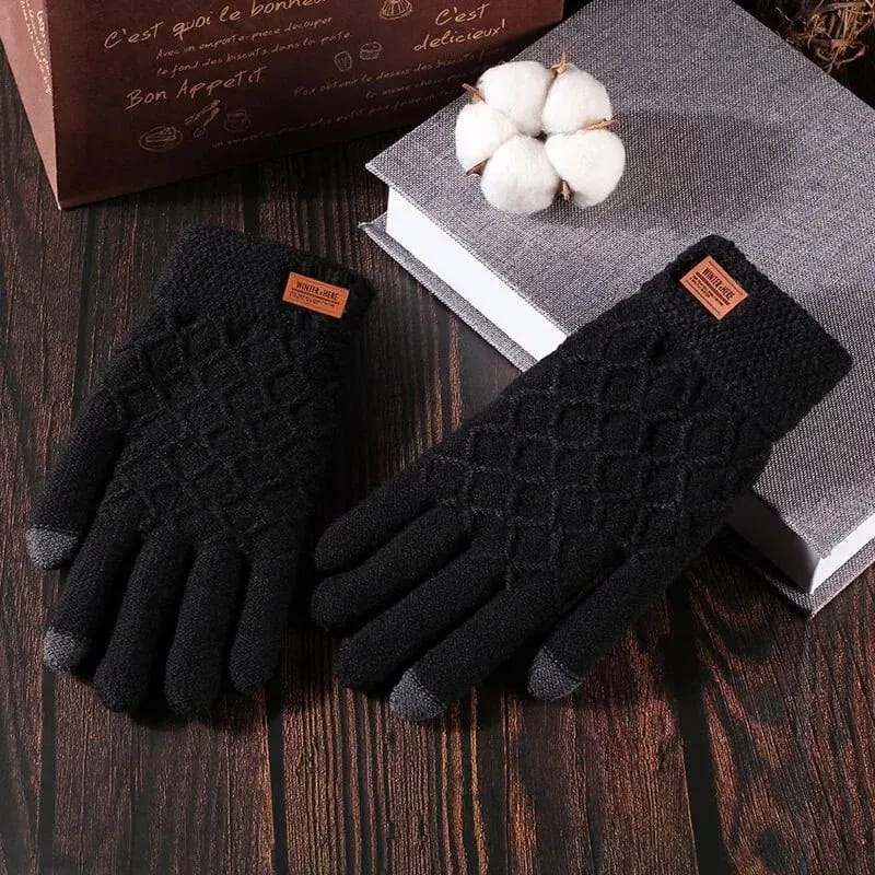 Cotton Suede Warm Gloves - Premium Quality at AFRO-WHITE