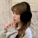 Faux Fur Cozy Earmuffs details - AFRO-WHITE