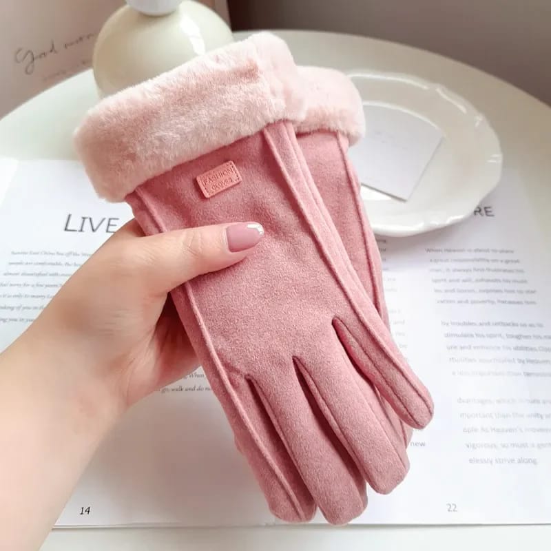 Leather Driving Gloves details - AFRO-WHITE