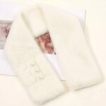 Luxury Rabbit Fur Coat details - AFRO-WHITE