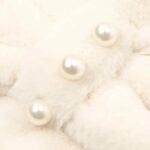Luxury Rabbit Fur Coat details - AFRO-WHITE