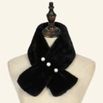 Luxury Rabbit Fur Coat details - AFRO-WHITE