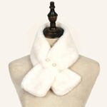 Luxury Rabbit Fur Coat details - AFRO-WHITE