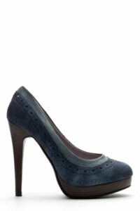 Perforated Textured High Heels Gallery Image - AFRO-WHITE