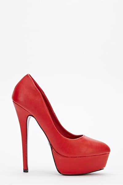 Platform Tapered High Heels details - AFRO-WHITE