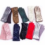 Premium Leather Winter Gloves details - AFRO-WHITE