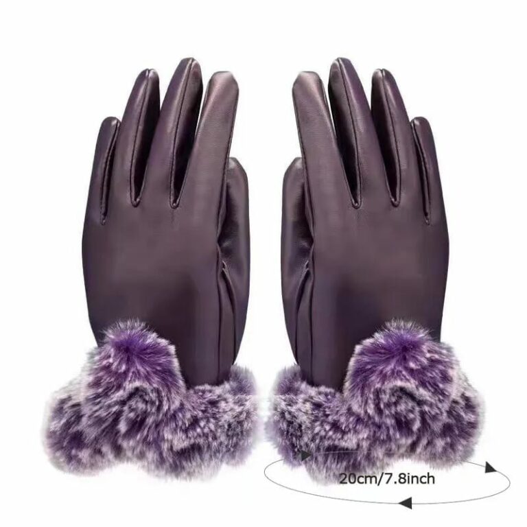 Rabbit Fur Gloves - Premium Quality at AFRO-WHITE
