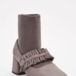 Ruched Ankle Boots