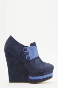 Suedette Heel Ankle Boots details - AFRO-WHITE